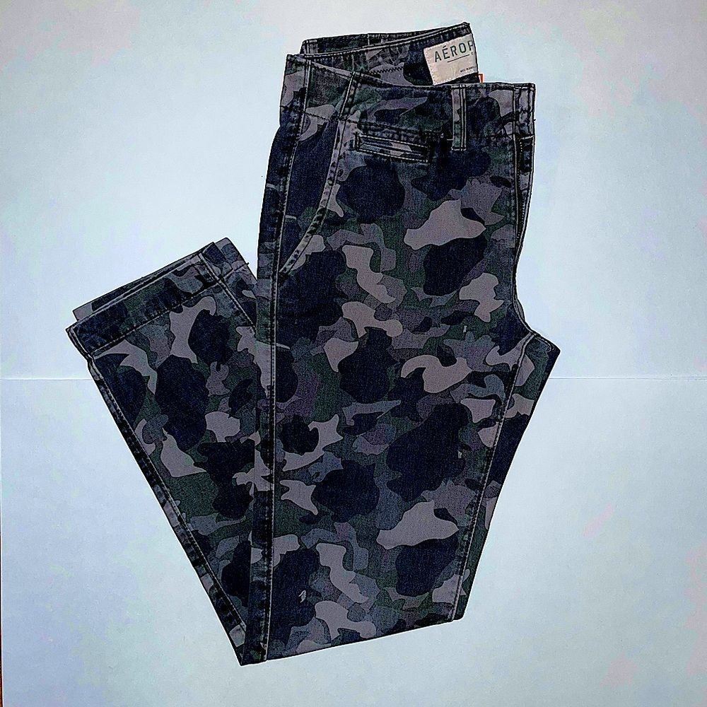 Camo Straight Legged Jeans